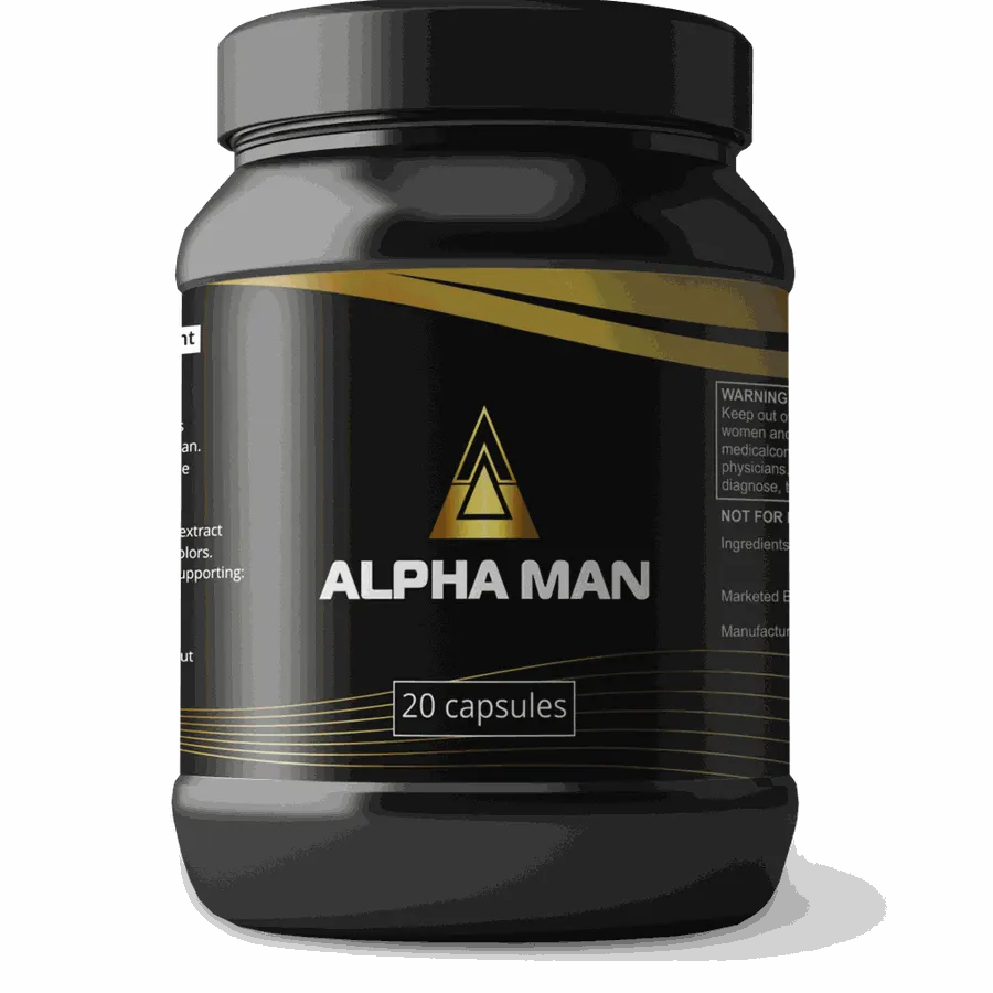 Alpha Man — imagen del envase